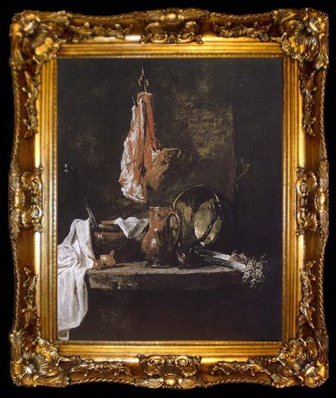 framed  Jean Baptiste Simeon Chardin Still there is the lamb, ta009-2